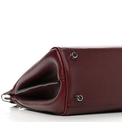 Gucci Grainy Calfskin Small Zumi Top Handle Bag Vintage Bordeaux 8 of 10