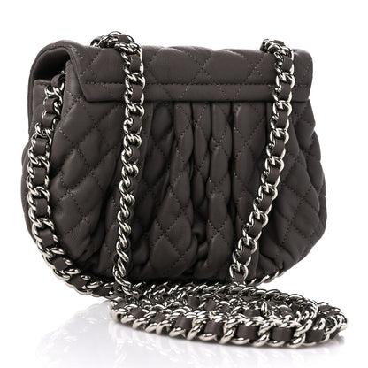 Chanel Washed Lambskin Quilted Mini Chain Around Flap Taupe 2 of 10