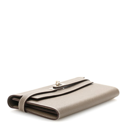 Hermes Epsom Kelly Longue Wallet Etoupe 4 of 11