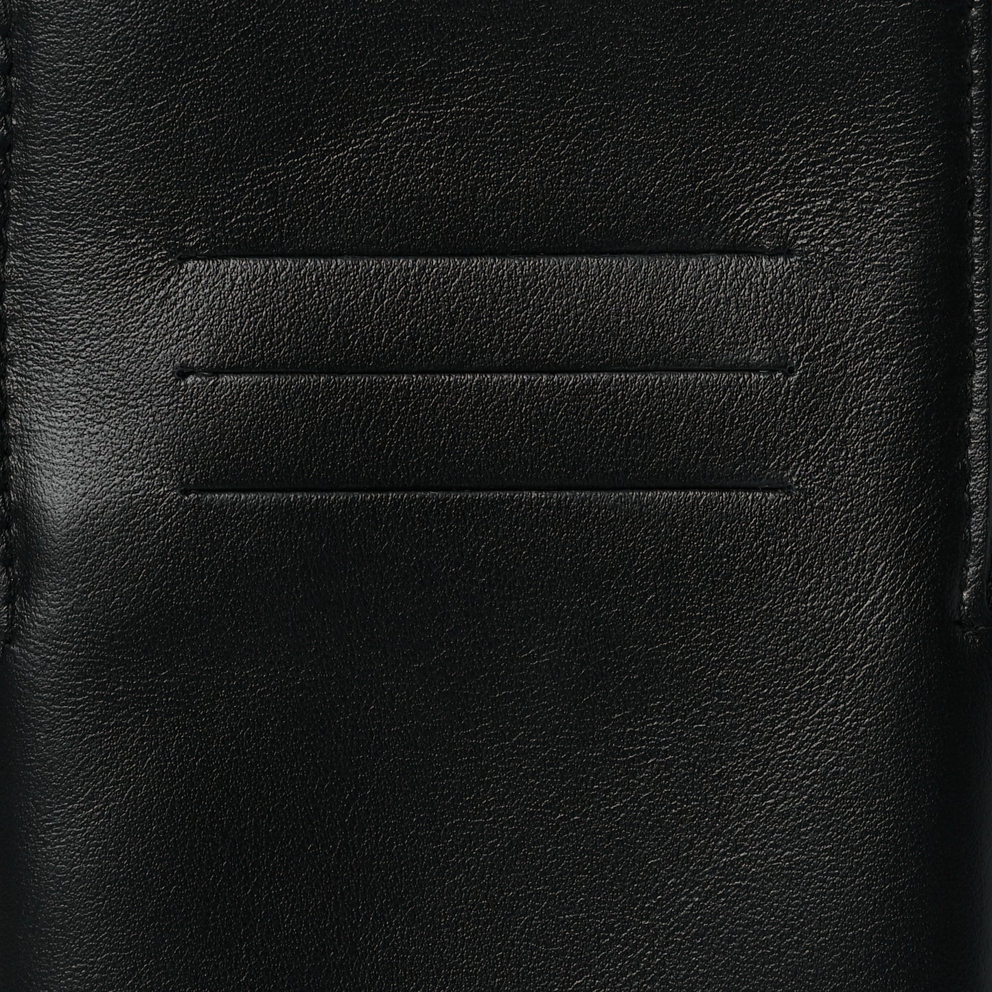 Calfskin Phone Crossbody Pouch Black