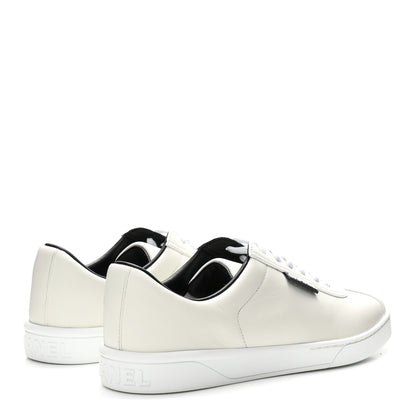 Chanel Calfskin CC Womens Sneakers 39.5 White 5 of 9
