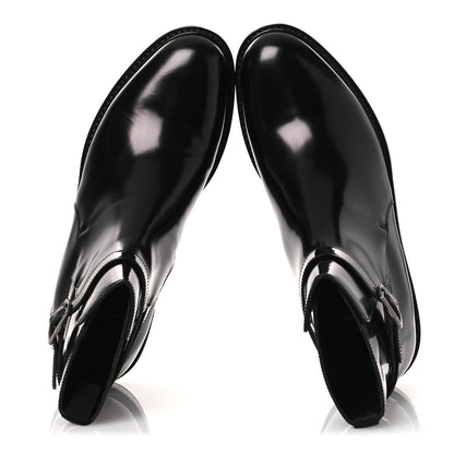 Saint Laurent Buello Top Army 20 Ankle Boots 39 Black 2 of 9
