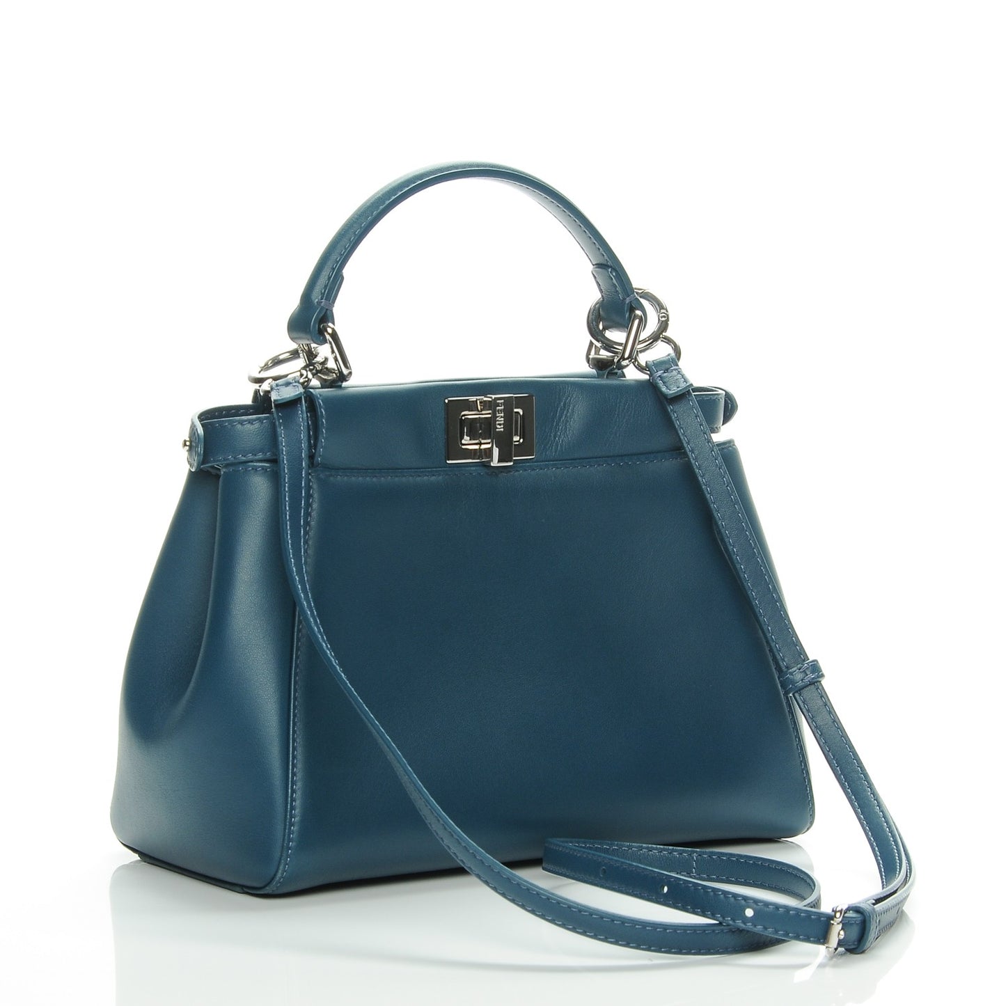 Nappa Mini Peekaboo Iconic Satchel Pavone