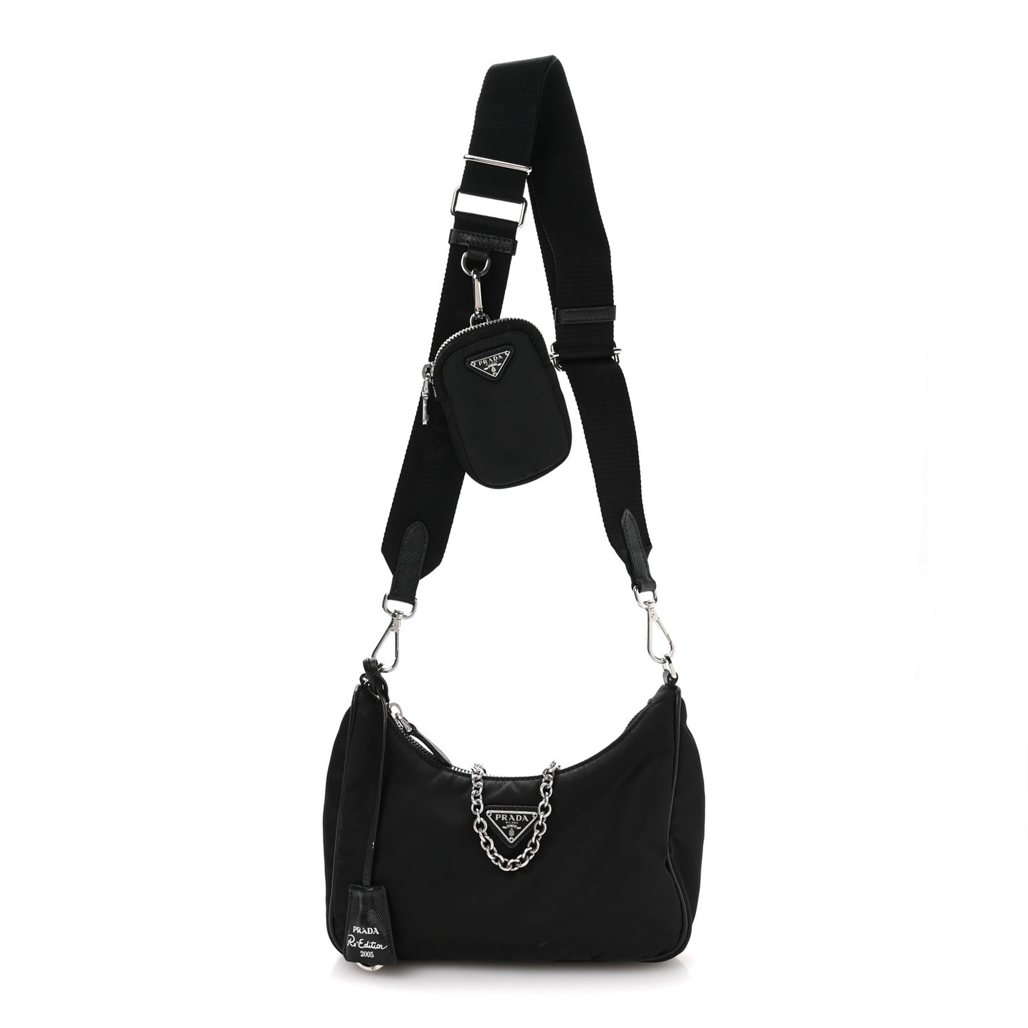 Nylon Re-Edition 2005 Shoulder Bag Black