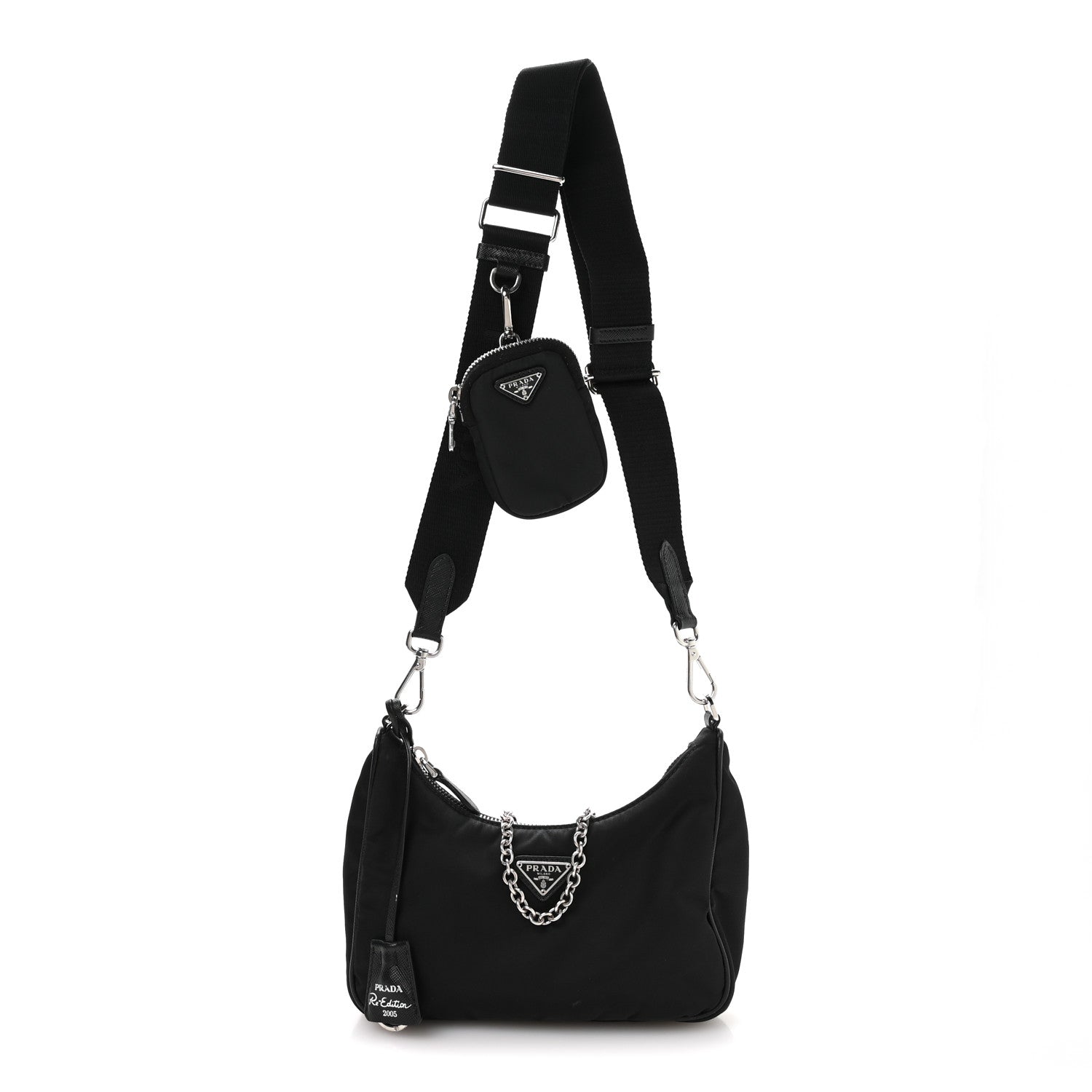 Prada Nylon Re-Edition 2005 Shoulder Bag Black 1 of 11