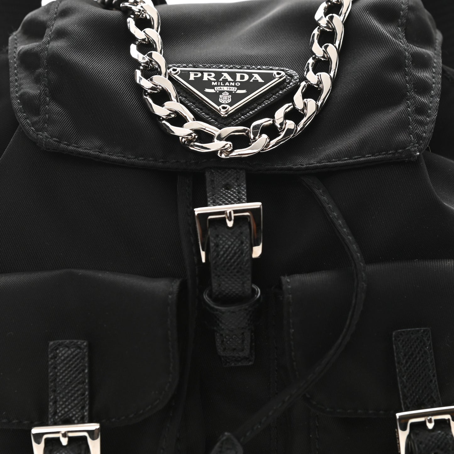 Nylon Vela Mini Crossbody Backpack Black