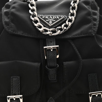 Prada Nylon Vela Mini Crossbody Backpack Black 8 of 10