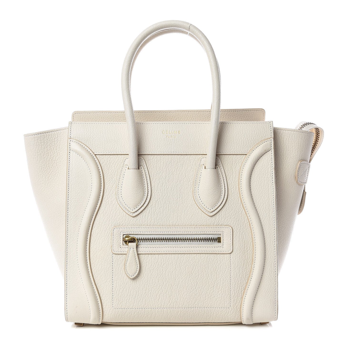 Goatskin Micro Luggage White