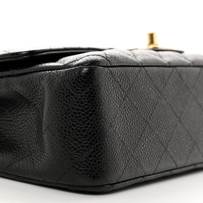 Chanel Caviar Quilted Medium Double Flap Black 9 of 10