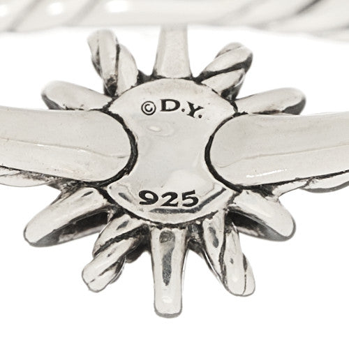 David Yurman Sterling Silver Diamond Petite Starburst Ring 45 3.25 5 of 6