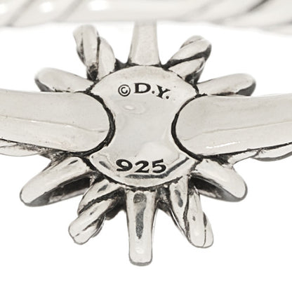 David Yurman Sterling Silver Diamond Petite Starburst Ring 45 3.25 5 of 6