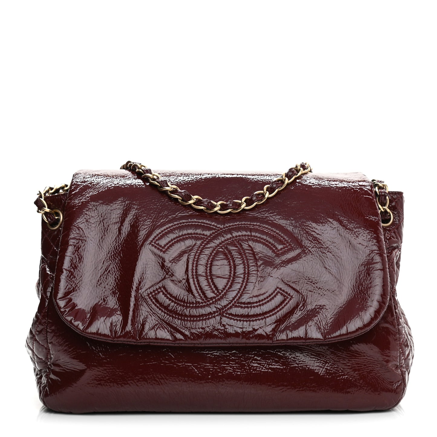 Vinyl XXL Rock and Chain Flap Bordeaux