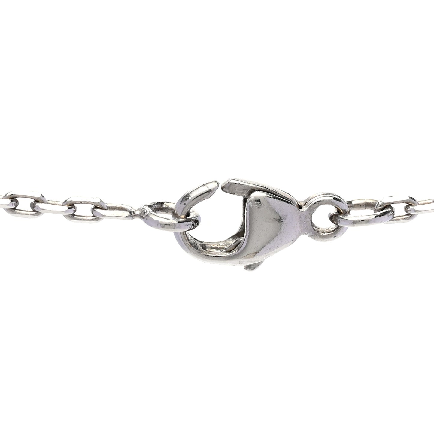 Lacquered Palladium Mini Pop H Pendant Necklace Orange