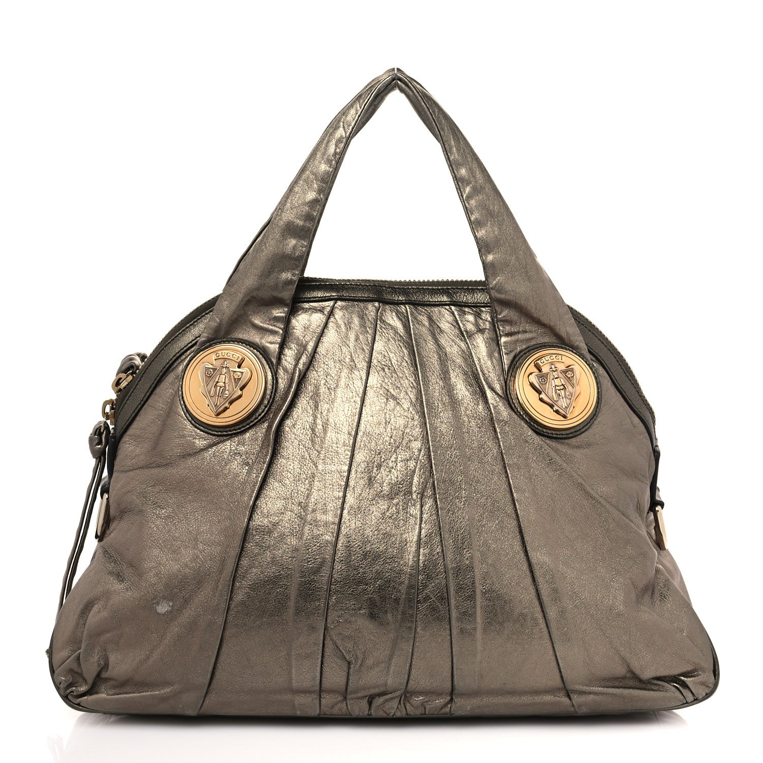 Gucci Metallic Calfskin Medium Hysteria Top Handle Bag Gold 1 of 11