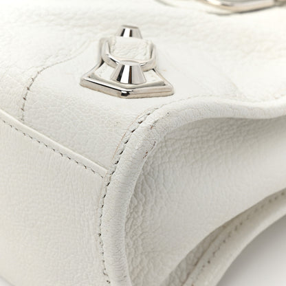 Balenciaga Chevre Silver Metallic Edge Hardware S City White 14 of 17