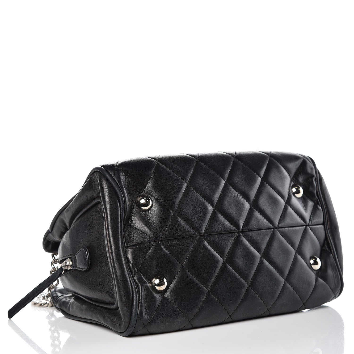 Chanel Lambskin Quilted Shoulder Bag Black 4 of 18