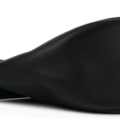 The Row Grained Calfskin Large Slouchy Banana Bag Black 17 of 19