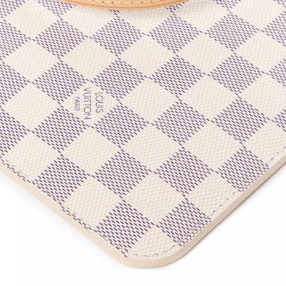 Louis Vuitton Damier Azur Neverfull MM GM Pochette Rose Ballerine 5 of 7