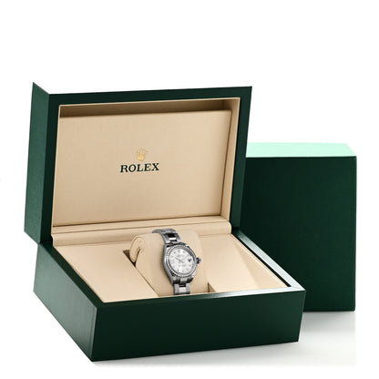 Rolex Stainless Steel 18K White Gold Diamond 28mm Oyster Perpetual Datejust Watch Silver 279384RBR 5 of 5