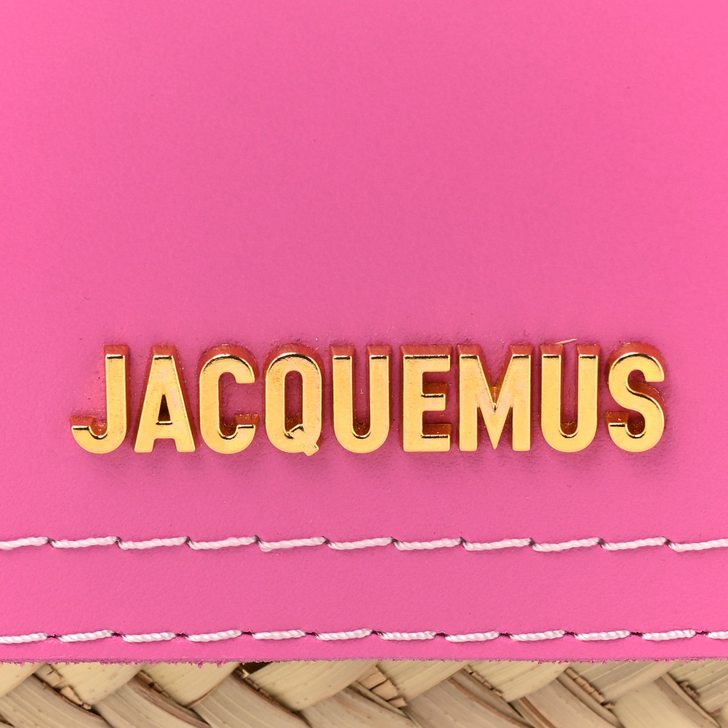 Jacquemus Raffia Le Petit Panier Soli Neon Pink 6 of 14