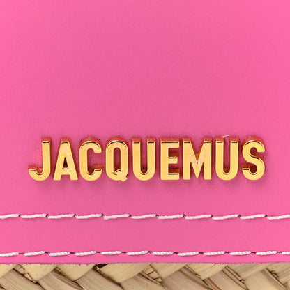 Jacquemus Raffia Le Petit Panier Soli Neon Pink 6 of 14