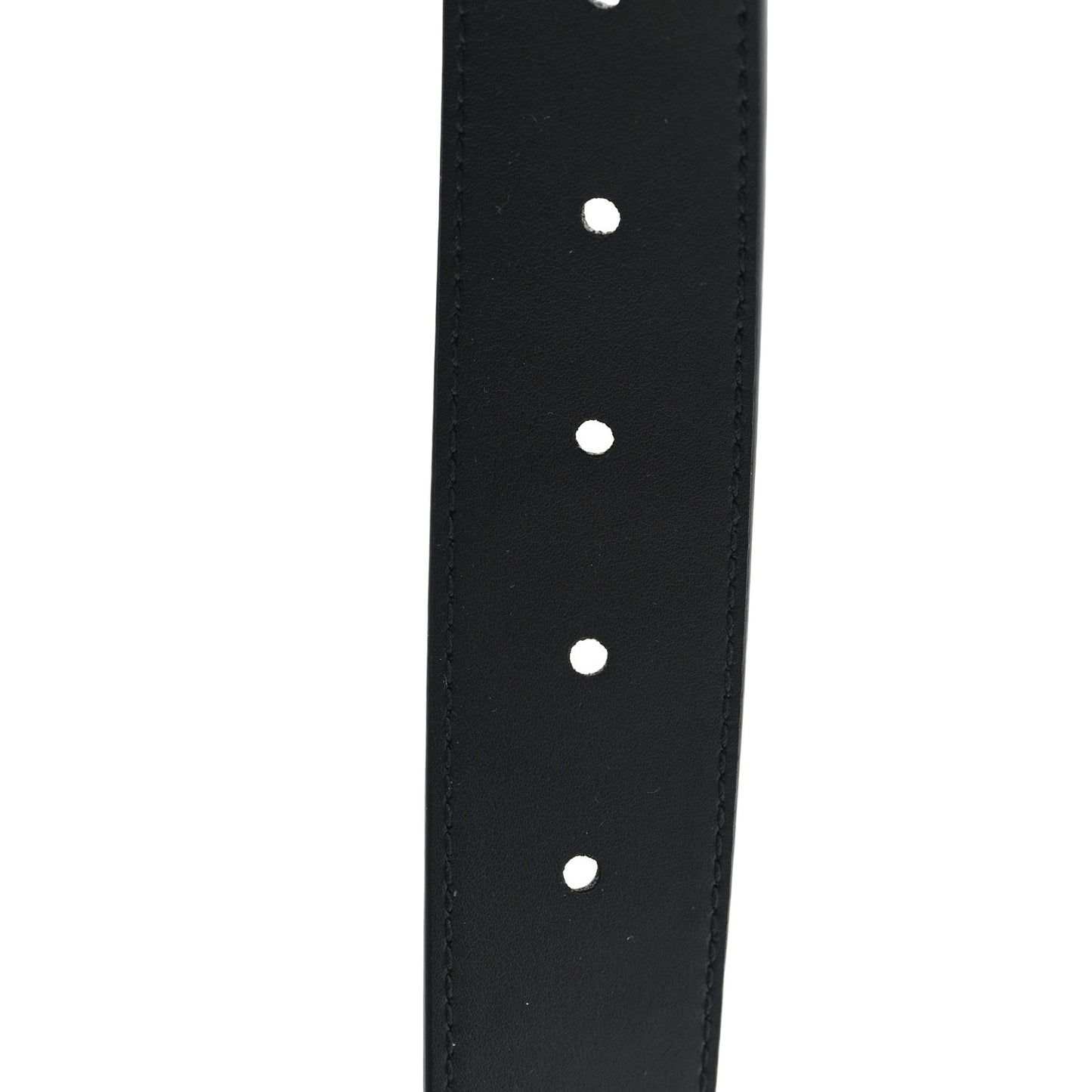 Piuma Calfskin Jumbo GG Embossed 35mm Belt 80 32 Black