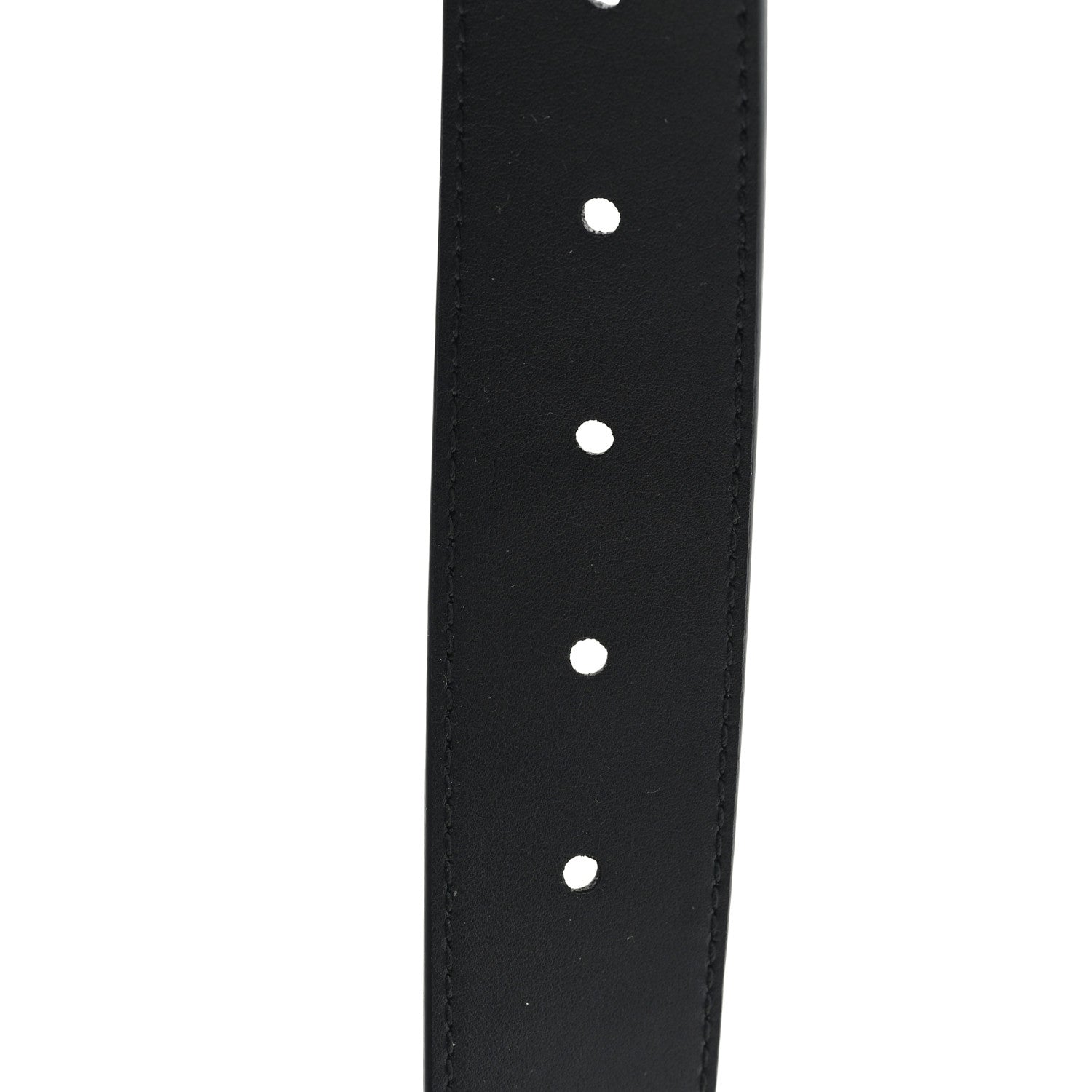 Gucci Piuma Calfskin Jumbo GG Embossed 35mm Belt 80 32 Black 4 of 4