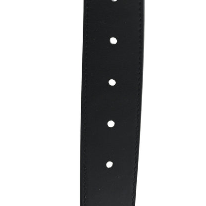Gucci Piuma Calfskin Jumbo GG Embossed 35mm Belt 80 32 Black 4 of 4