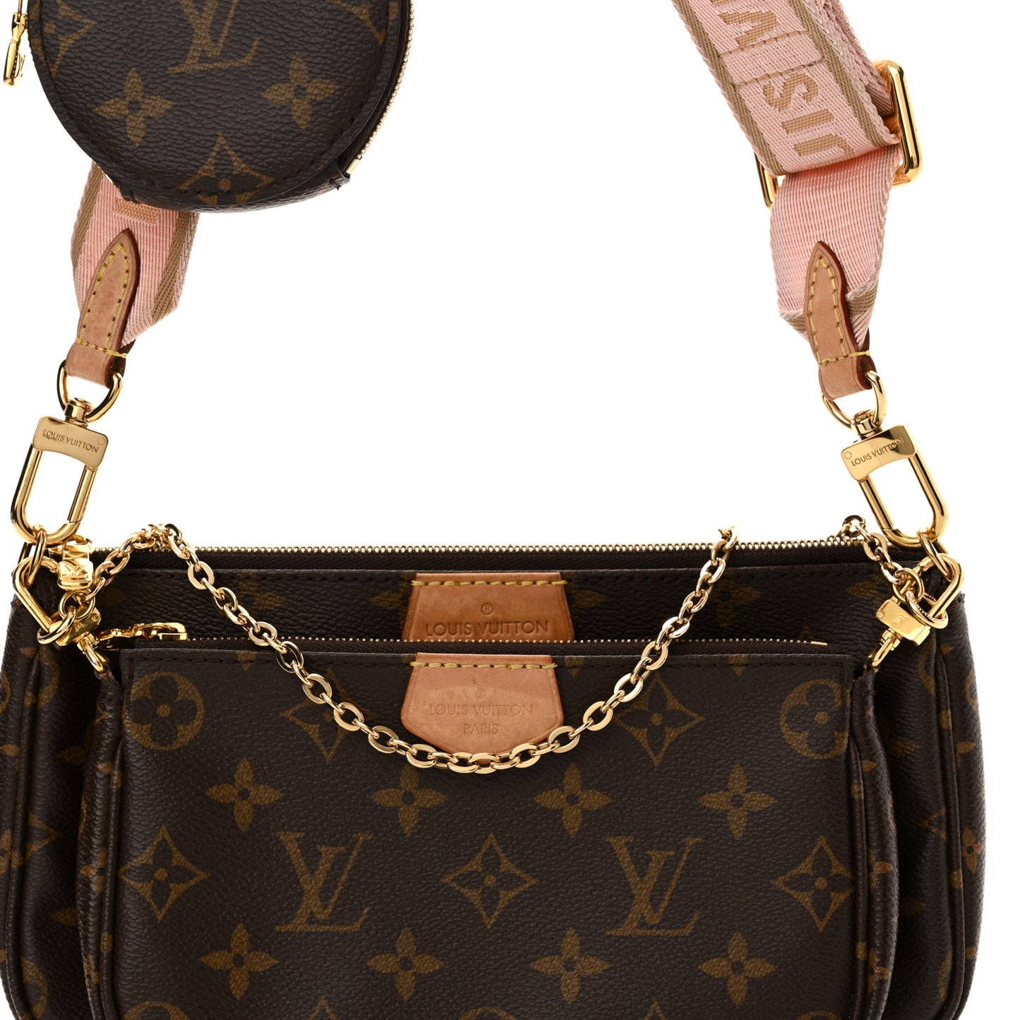 Monogram Multi Pochette Accessories Rose Clair