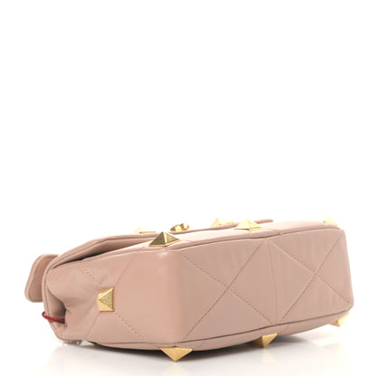 Valentino Garavani Nappa Medium Roman Stud Shoulder Bag Rose Cannelle 4 of 12