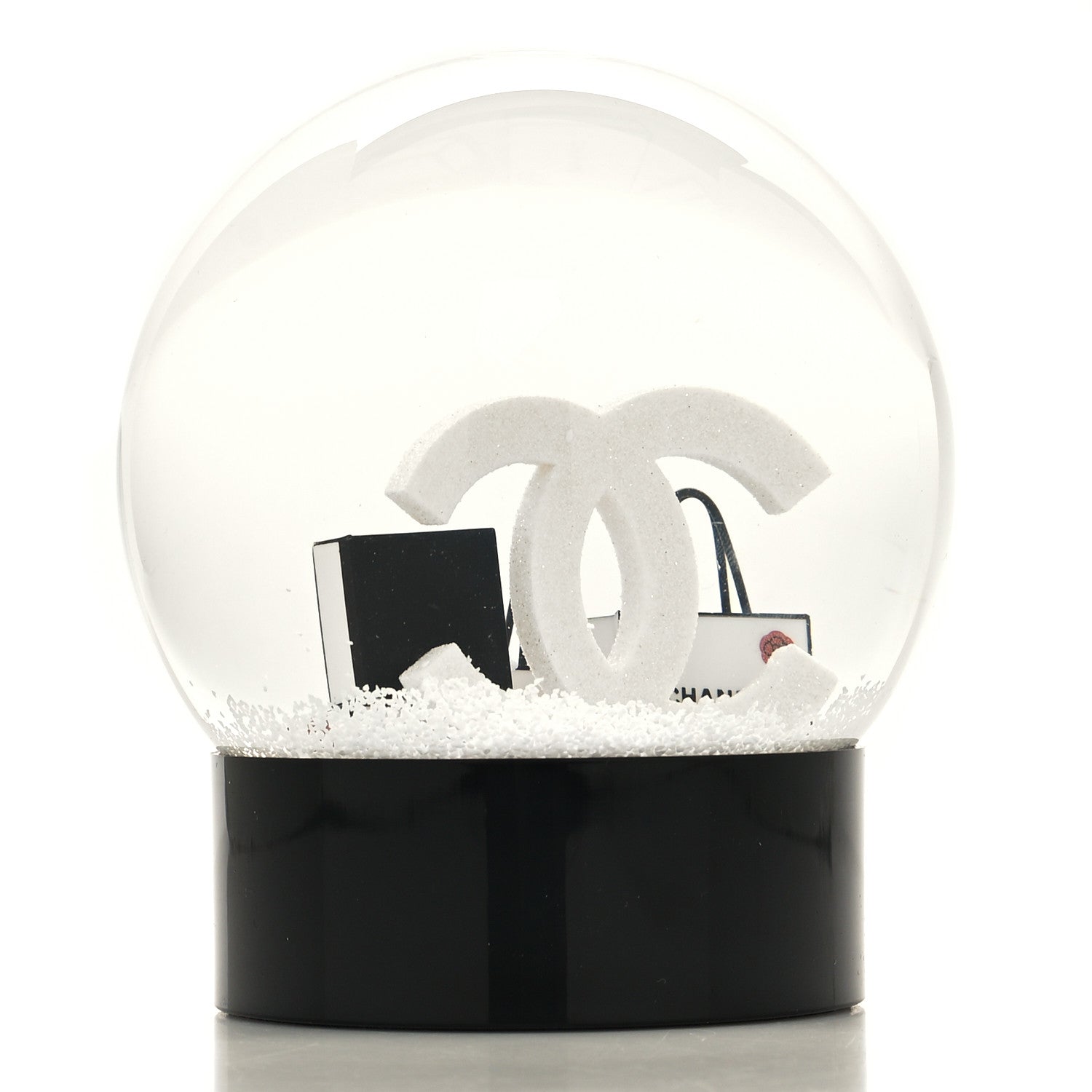 Chanel Glass CC Shopping Bag Snow Globe 4 of 8