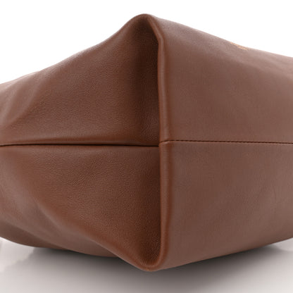 Valentino Garavani Nappa Vlogo Pouf Pouch Tan 8 of 9
