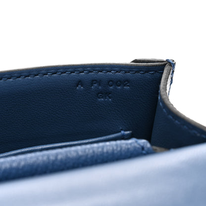 Hermes Chevre Mysore Mini Verrou Chaine Bag Bleu Agate 7 of 10