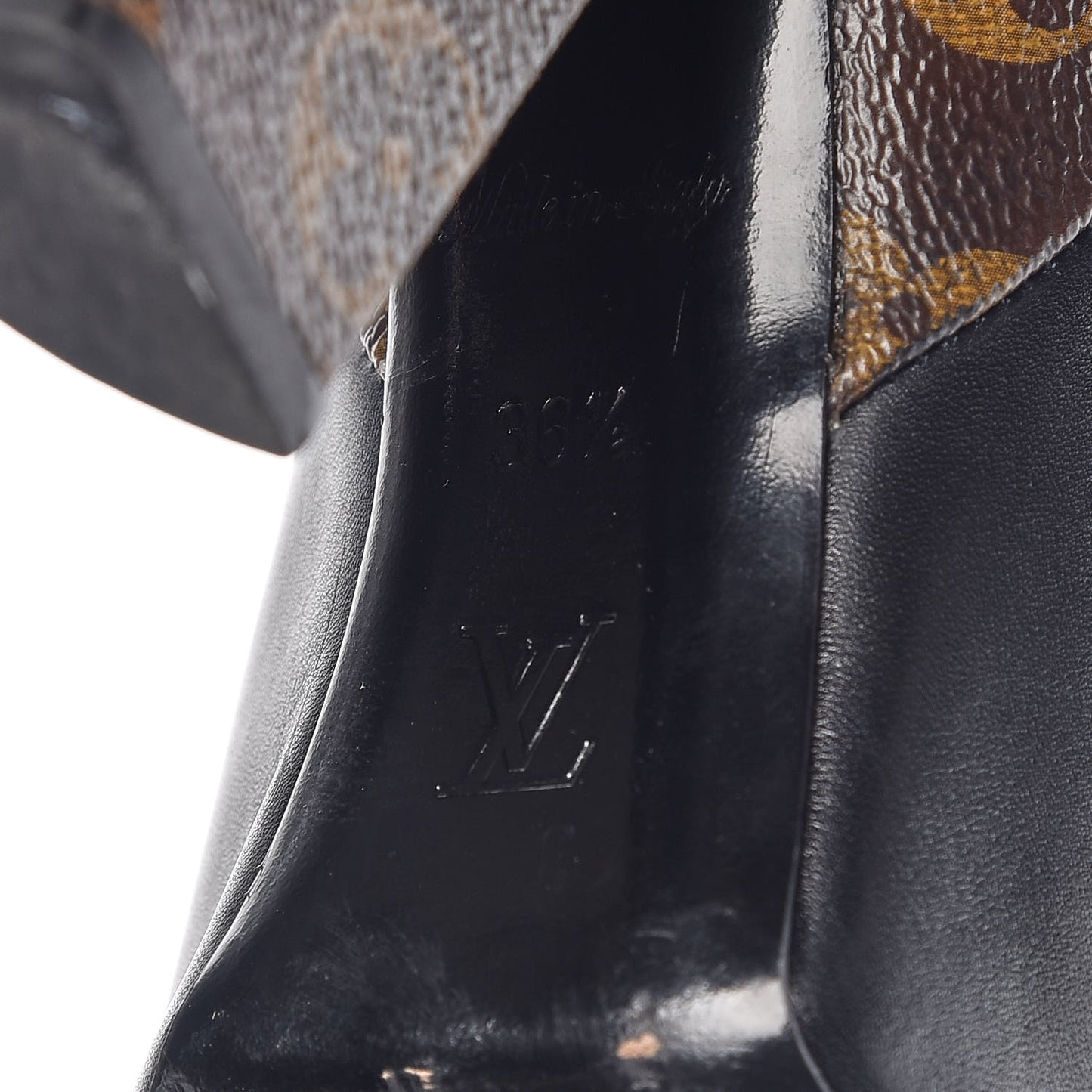 Calfskin Monogram Rodeo Queen Ankle Boots 36.5 Black