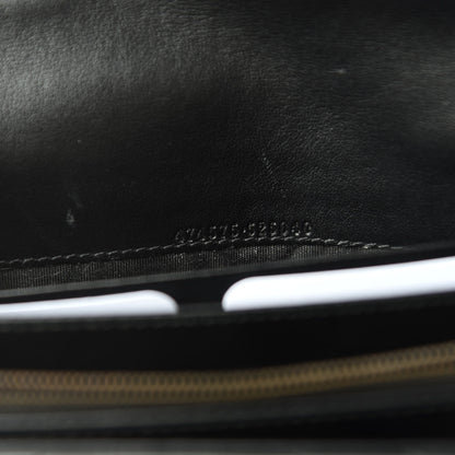 Gucci Calfskin Matelasse GG Marmont Chain Wallet Black 9 of 10