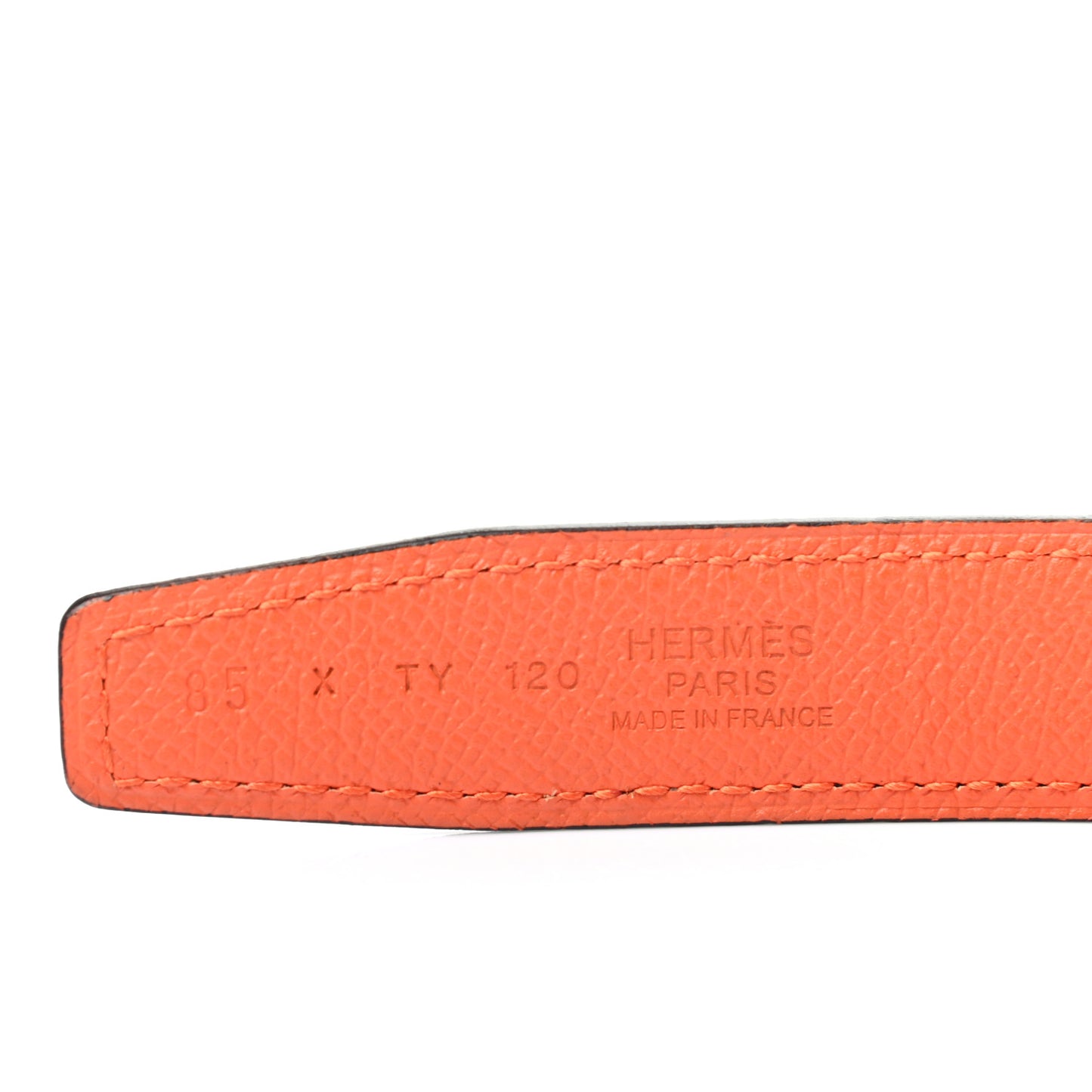 Swift Epsom 24mm Mini Constance H Belt 85 Black Orange