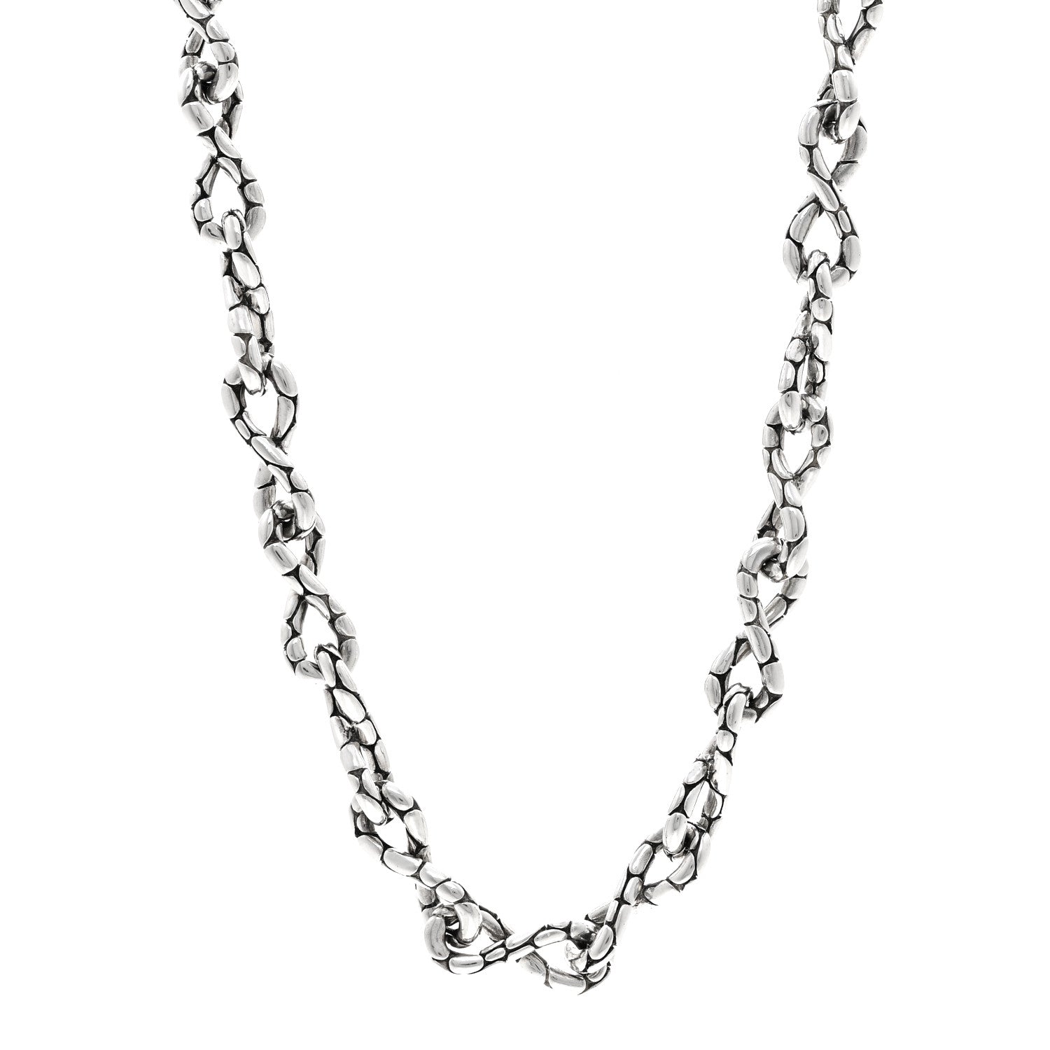 John Hardy Sterling Silver Kali Pebble Infinity Chain Necklace 1 of 5