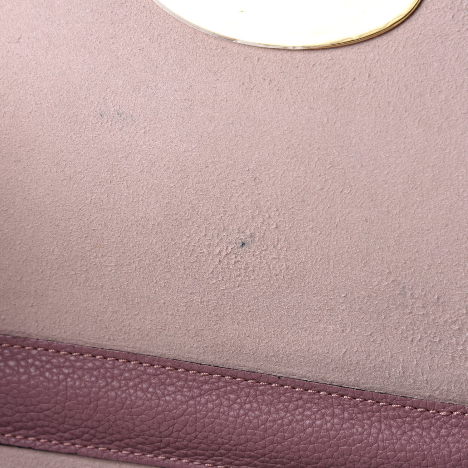 Mulberry Calfskin Goat Medium Lily Flap Dark Blush 9 of 14