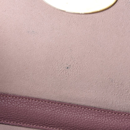 Mulberry Calfskin Goat Medium Lily Flap Dark Blush 9 of 14
