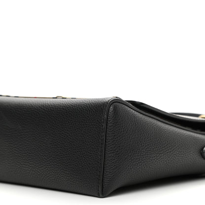 Burberry Grainy Calfskin Vintage Check Note Crossbody Bag Black 9 of 13