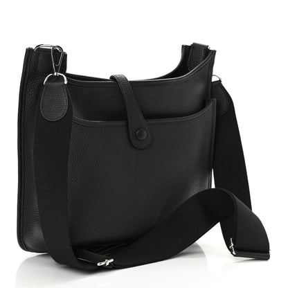 Hermes Taurillon Clemence Evelyne III PM Black 3 of 11