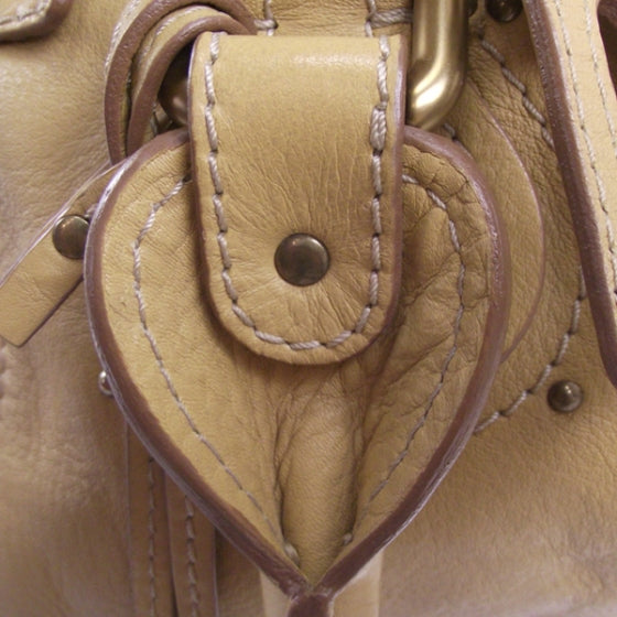 Leather Paddington Bag Maize
