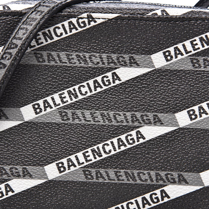Balenciaga Coated Canvas Losange Monogram XS Camera Bag Black Grey 8 of 8