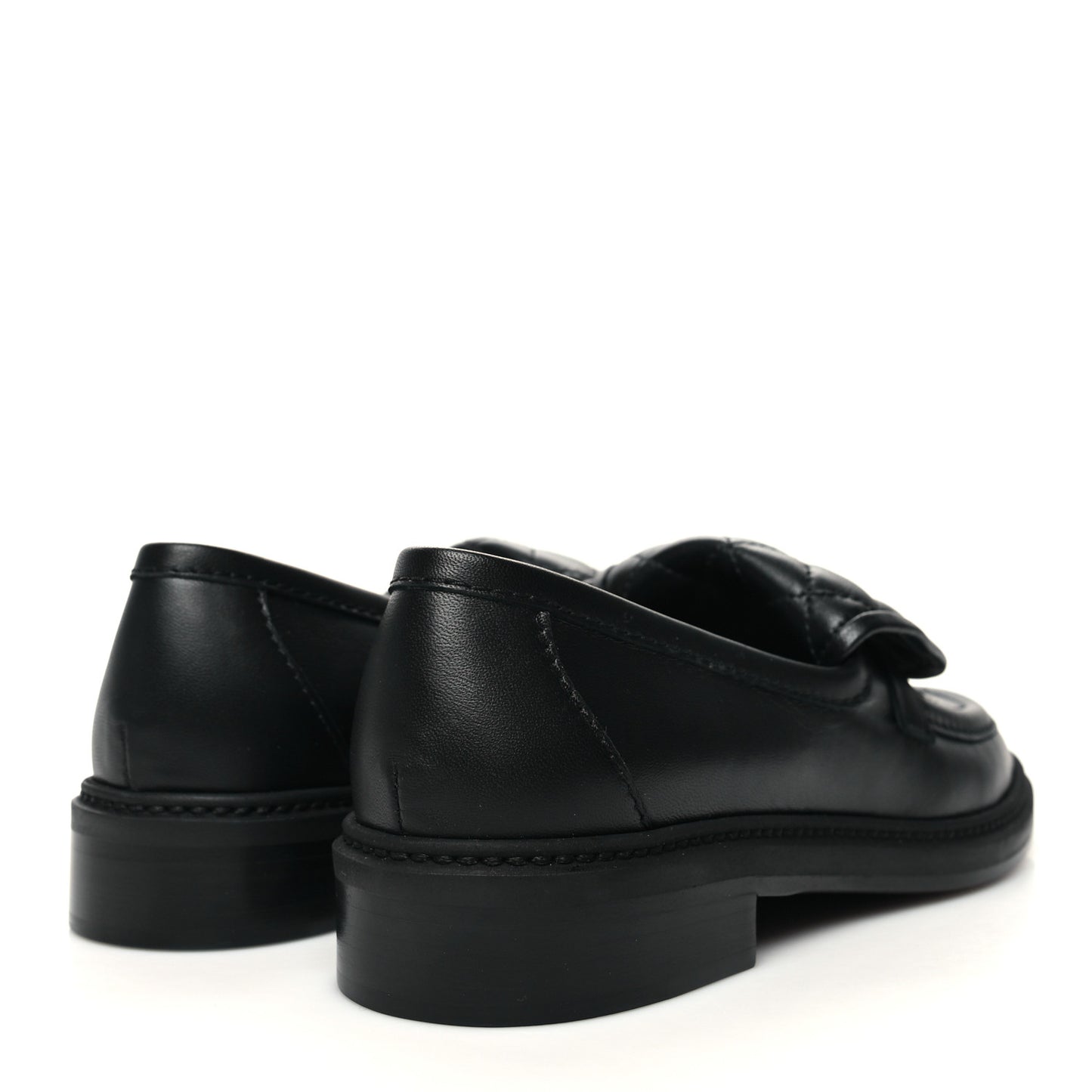 Lambskin Quilted CC Turnlock Loafers 37 Black