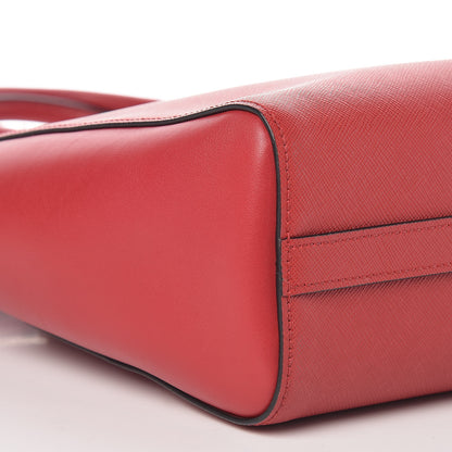 Prada Saffiano Soft Calf Tote Fuoco 9 of 10