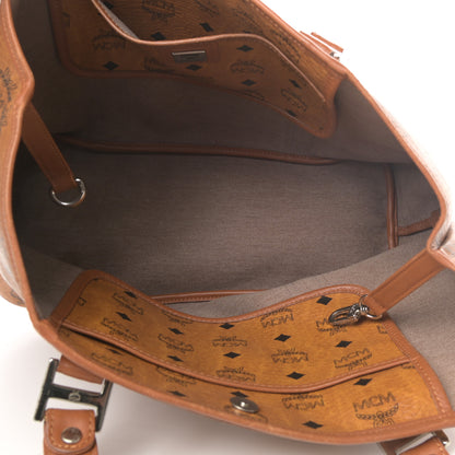 MCM Visetos Shopping Tote Cognac 5 of 8