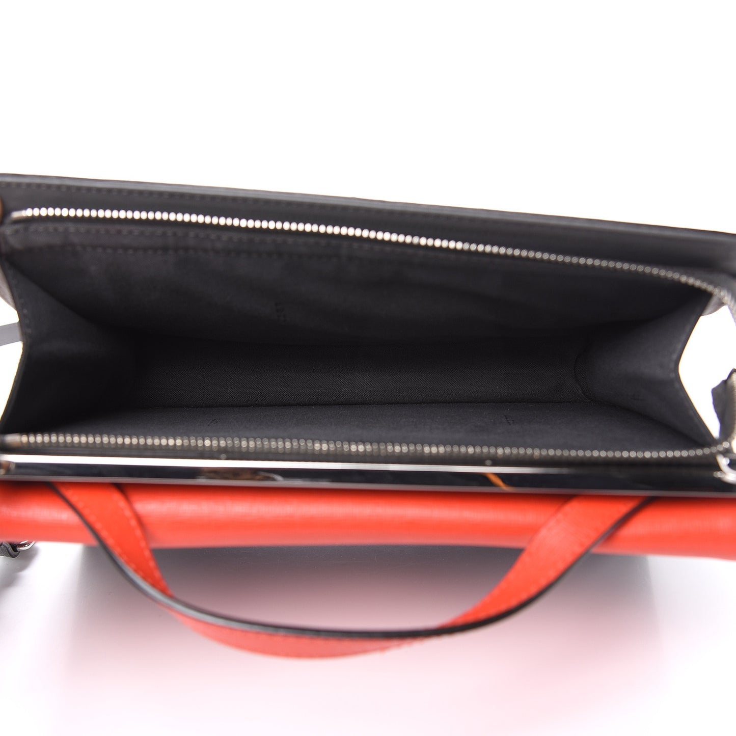Vitello Elite Flamingo Colorblock Demi Jour Shoulder Bag Papavero Multicolor Asfalto