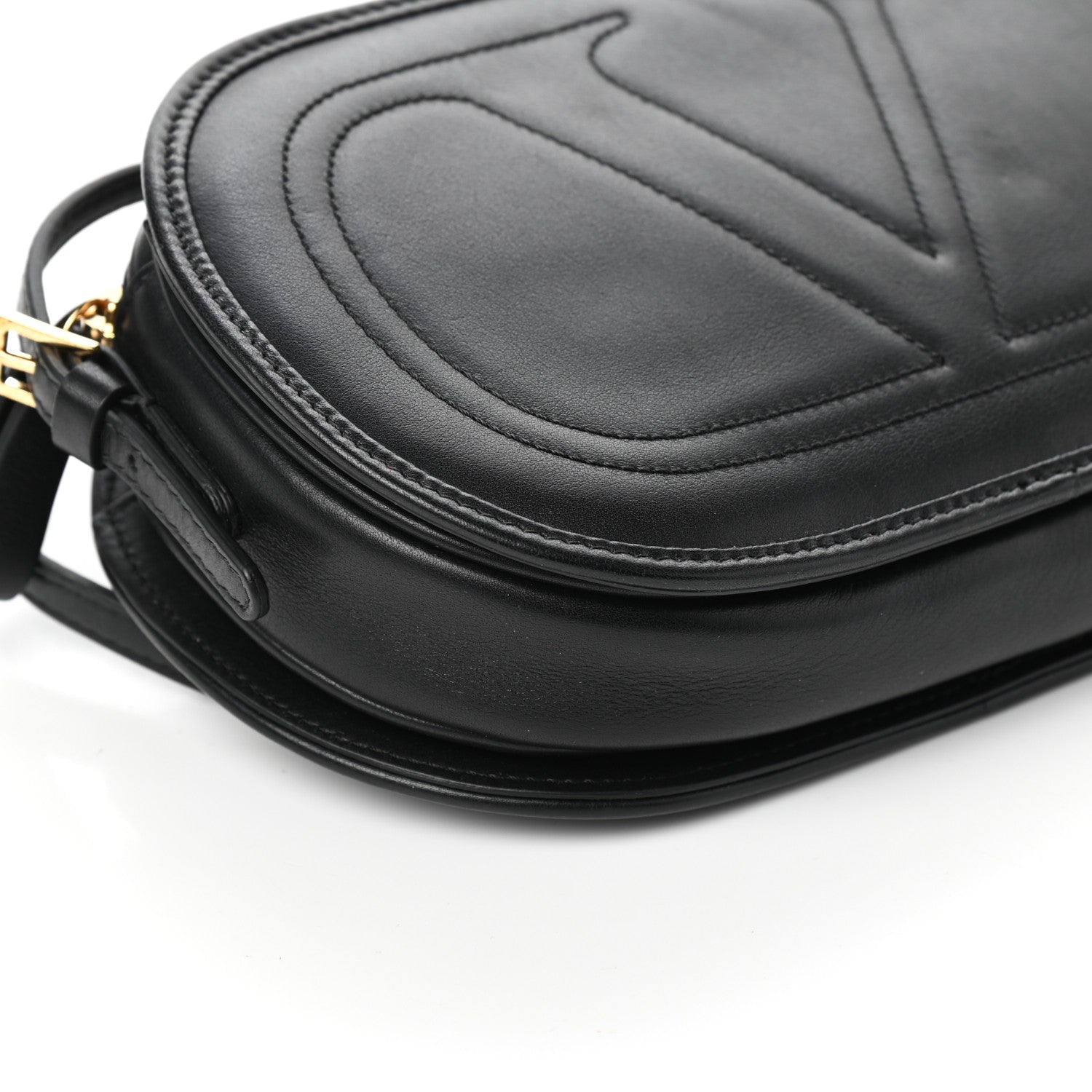 Valentino Garavani Calfskin Small Logo Go Crossbody Bag Black 7 of 8