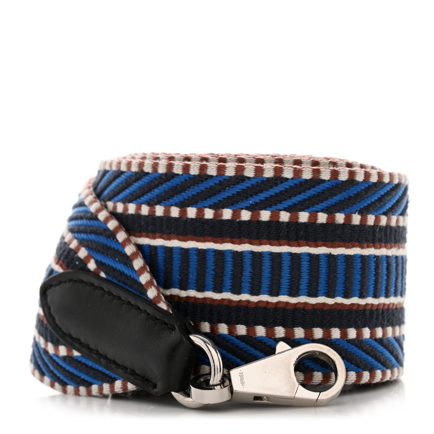 Toile Swift 50mm Sangle Cavale Shoulder Strap Bleu Zellige Indigo Black