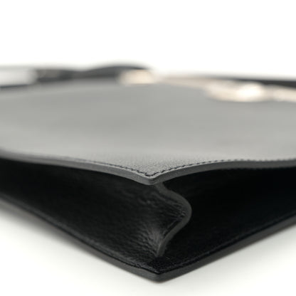 Hermes Chevre Chamkila Mors De Bride Bag Black 10 of 11